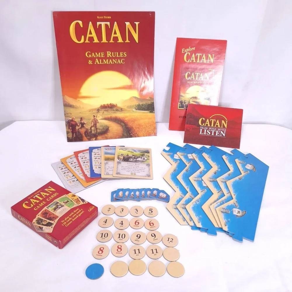 Catan Trade Build Settle Board Game 5th Edition Klaus Teuber 3071 - Read